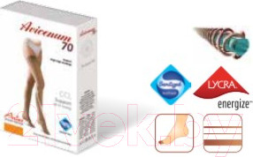 Изображение товара Чулки компрессионные Aries Avicenum 70 с кружевом и закрытым носком / 9999 (L)