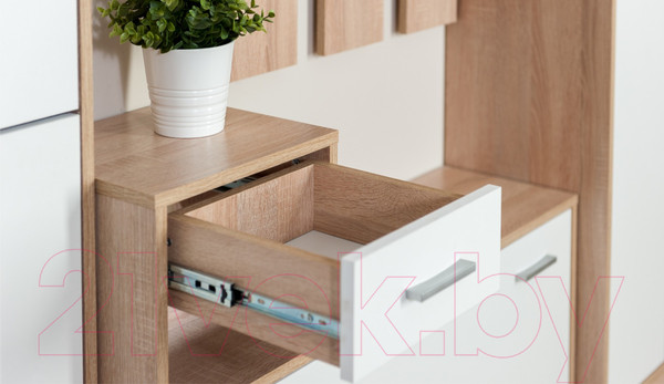 Изображение товара Секция в прихожую Империал Интер (дуб сонома/белый)