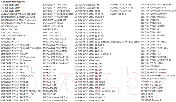 Изображение товара Комплект пылесборников для пылесоса Gepard GP90032-1110 (10шт)
