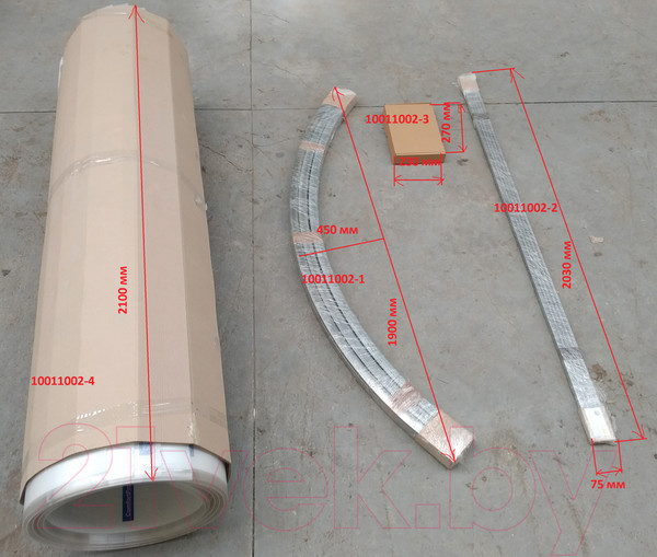 Изображение товара Секция для теплицы КомфортПром 3x2м(1) / 10011006 с поликарбонатом