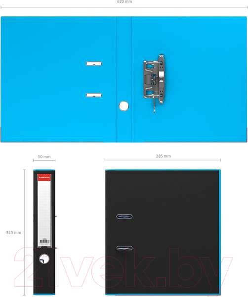 Изображение товара Папка-регистратор Erich Krause Accent / 51067 (голубой)