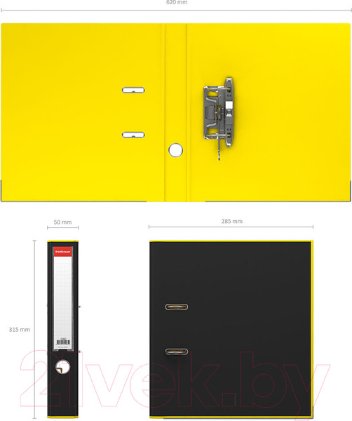 Изображение товара Папка-регистратор Erich Krause Accent / 51069 (желтый)