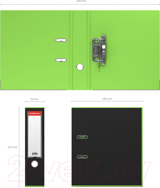 Изображение товара Папка-регистратор Erich Krause Accent / 51076 (салатовый)