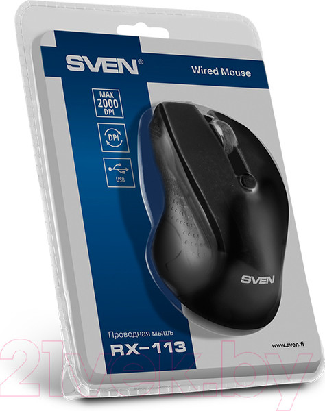 Изображение товара Мышь Sven RX-113 (черный)