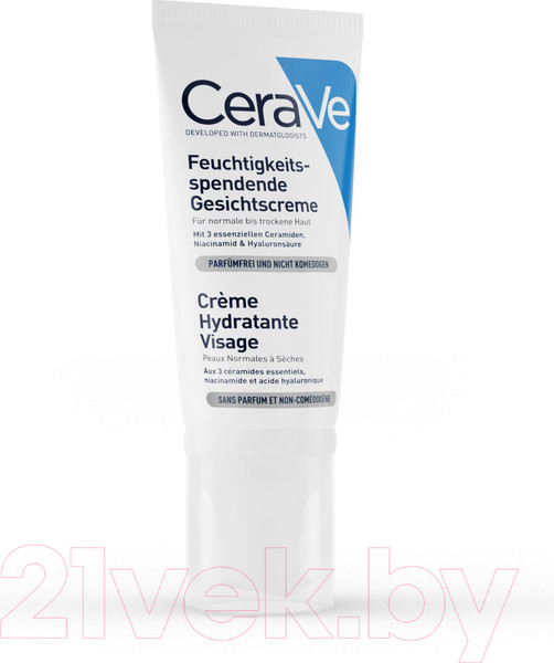 Изображение товара Лосьон для лица CeraVe Увлажняющий для нормальной и сухой кожи (52мл)