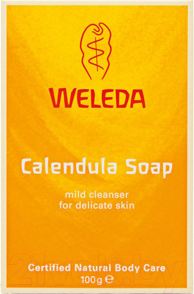 Изображение товара Мыло твердое Weleda Растительное с календулой и лекарственными травами (100г)