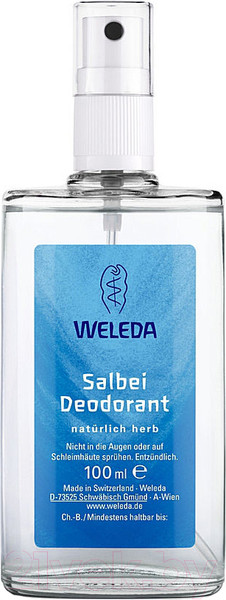 Изображение товара Дезодорант-спрей Weleda С шалфеем (100мл)