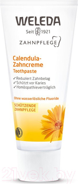 Изображение товара Зубная паста Weleda С календулой без запаха мяты (75мл)