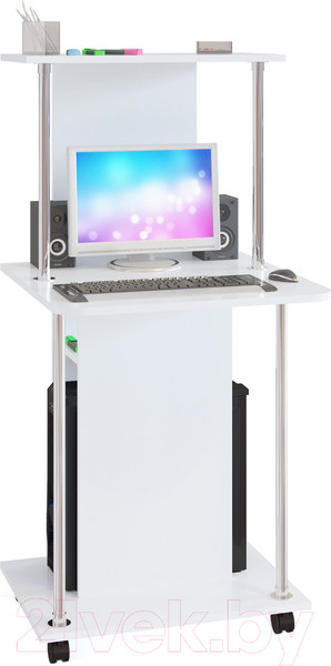 Изображение товара Компьютерный стол Сокол-Мебель КСТ-12 (белый)
