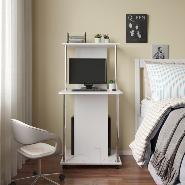 Изображение товара Компьютерный стол Сокол-Мебель КСТ-12 (белый)