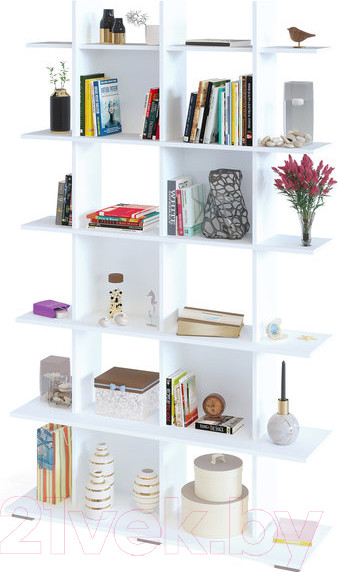 Изображение товара Стеллаж Сокол-Мебель СТ-6 (белый)