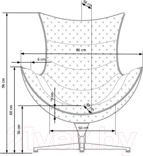 Изображение товара Кресло мягкое Halmar Luxor (белый)