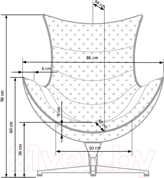 Изображение товара Кресло мягкое Halmar Luxor (темно-коричневый)