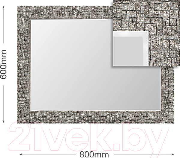 Изображение товара Зеркало Алмаз-Люкс М-090