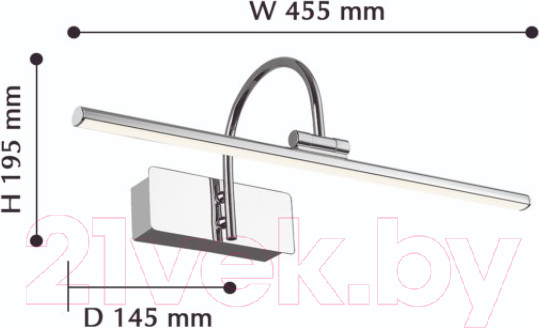 Изображение товара Подсветка для картин и зеркал FAVOURITE Strenuus 2431-1W