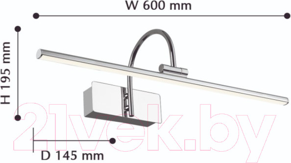 Изображение товара Подсветка для картин и зеркал FAVOURITE Strenuus 2431-2W