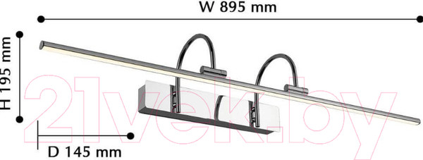 Изображение товара Подсветка для картин и зеркал FAVOURITE Strenuus 2431-3W
