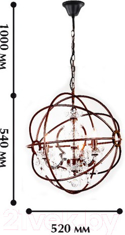 Изображение товара Люстра FAVOURITE Orbit 1834-3P