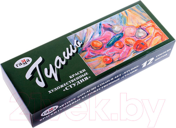 Изображение товара Гуашь ГАММА Студия / 221029 (12цв)