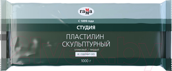 Изображение товара Пластилин скульптурный ГАММА Студия 2.80.Е100.003 (1кг, оливковый, твердый)