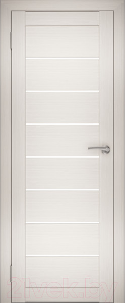 Изображение товара Дверь межкомнатная Юни Амати 01 80x200 (эшвайт/стекло белое)