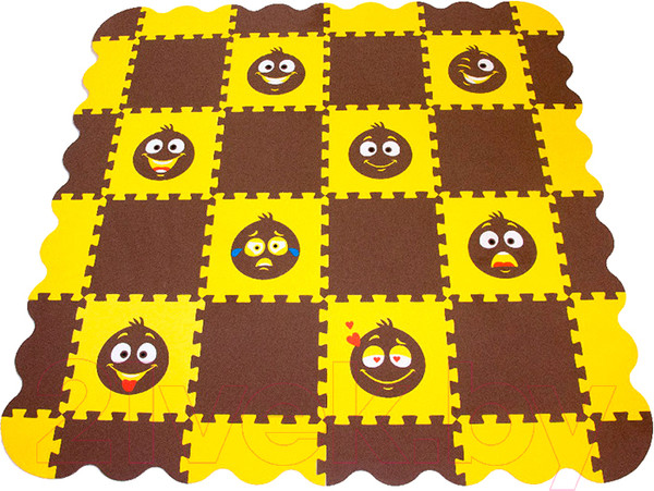 Изображение товара Коврик-пазл Eco Cover Смайлики / 33МП2.7/С