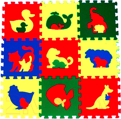 Изображение товара Коврик-пазл Eco Cover Животные / 33МП1/Ж