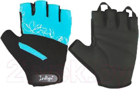 Изображение товара Перчатки для пауэрлифтинга Indigo Sport SB-16-1734 (XS, бирюзовый)