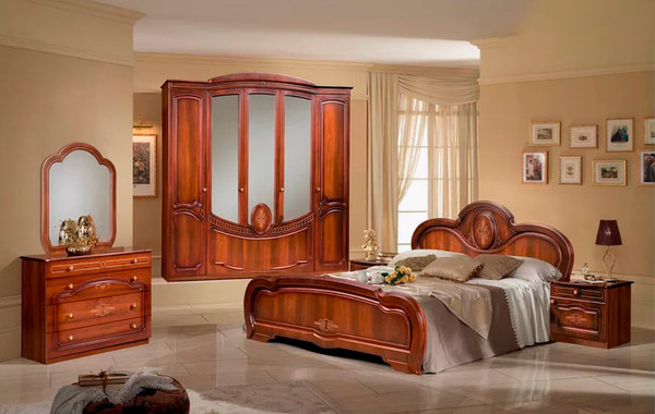 Изображение товара Прикроватная тумба ФорестДекоГрупп Щара правая (орех)