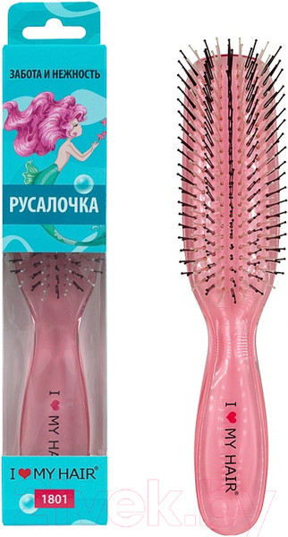 Изображение товара Расческа ILMH Русалочка 1801 (розовый)