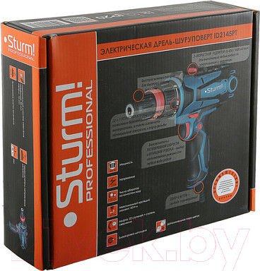 Изображение товара Дрель-шуруповерт Sturm! ID2145PT