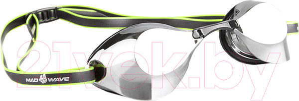 Изображение товара Очки для плавания Mad Wave Turbo Racer II Mirror (черный)