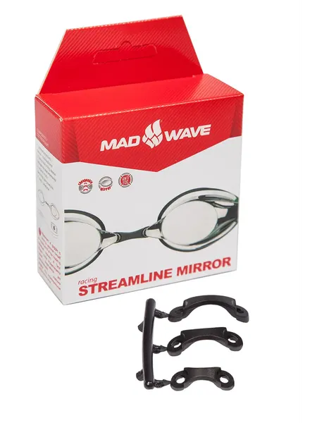 Изображение товара Очки для плавания Mad Wave Streamline Mirror (зеленый)