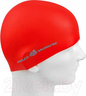 Изображение товара Шапочка для плавания Mad Wave Intensive BIG (красный)