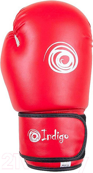 Изображение товара Боксерские перчатки Indigo Sport PS-799 (12oz, красный)