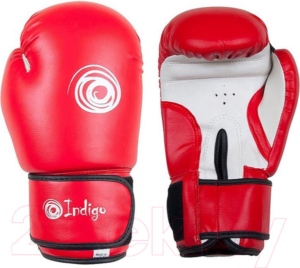Изображение товара Боксерские перчатки Indigo Sport PS-799 (10oz, красный)