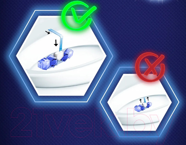 Изображение товара Чистящее средство для унитаза Domestos Свежесть океана Трио (3x55г)