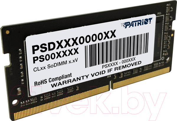 Изображение товара Оперативная память DDR4 Patriot PSD416G266681S