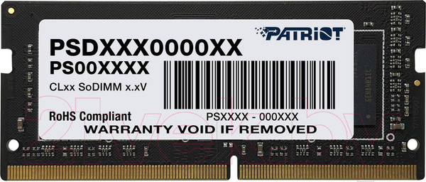 Изображение товара Оперативная память DDR4 Patriot PSD416G266681S