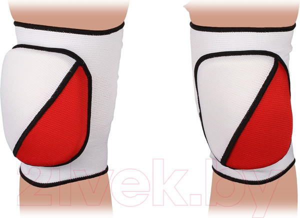 Изображение товара Наколенник защитный Indigo Sport 2009А-TSP (L, белый/красный)