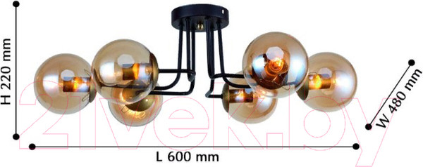 Изображение товара Люстра F-Promo F-promo Modestus 2344-6U