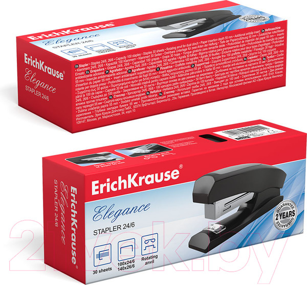 Изображение товара Степлер Erich Krause Elegance Half-Strip / 2241