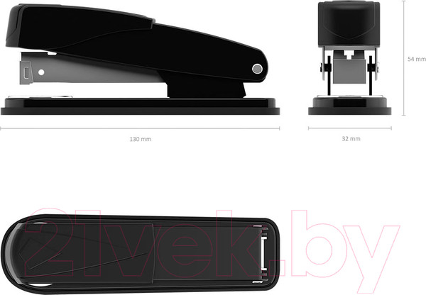 Изображение товара Степлер Erich Krause Quadro Half-Strip / 4662 