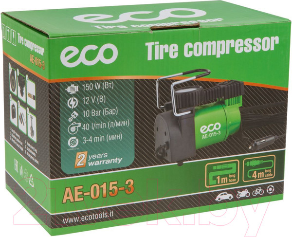 Изображение товара Автомобильный компрессор Eco AE-015-3