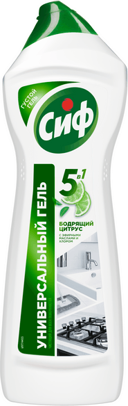 Изображение товара Универсальное чистящее средство Cif Бодрящий Цитрус (750мл)