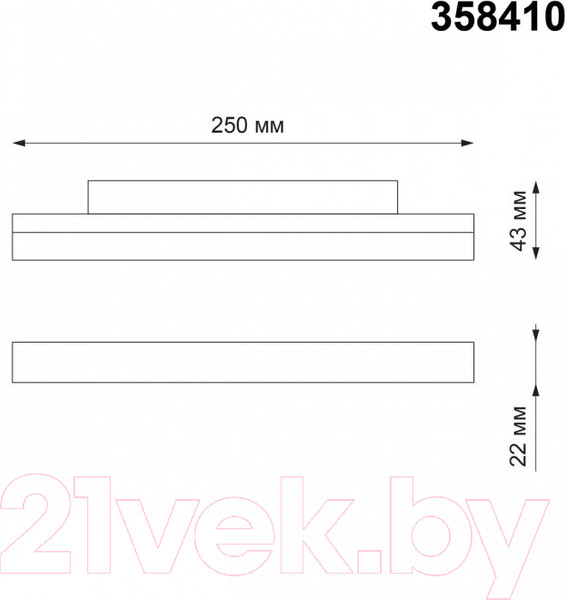Изображение товара Трековый светильник Novotech 358410