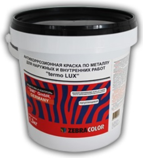 Изображение товара Краска Zebracolor Термо Люкс (3.4кг, белый)