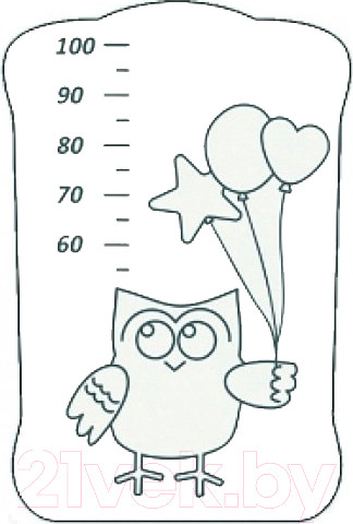 Изображение товара Детская кроватка СКВ 412001-2 (сова серый/белый)