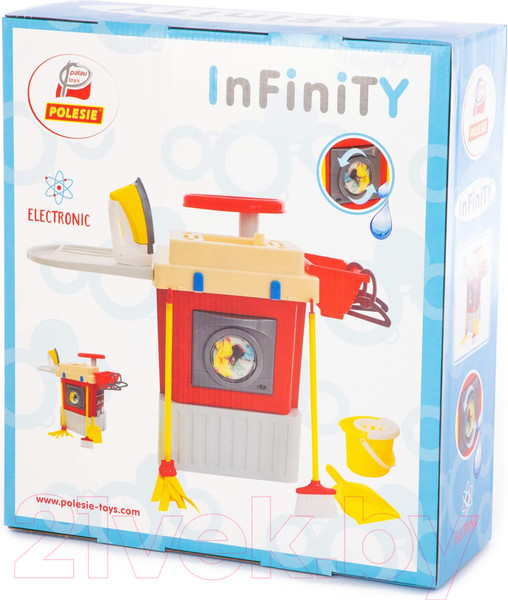 Изображение товара Комплект бытовой техники игрушечный Полесье Infinity basic №3. Стиральная машина / 42293 (в коробке)