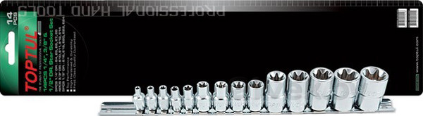 Изображение товара Набор головок слесарных Toptul GAAR1402 (14 предметов)